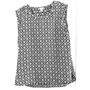 J.Crew tribal print drapey sleeveless top.